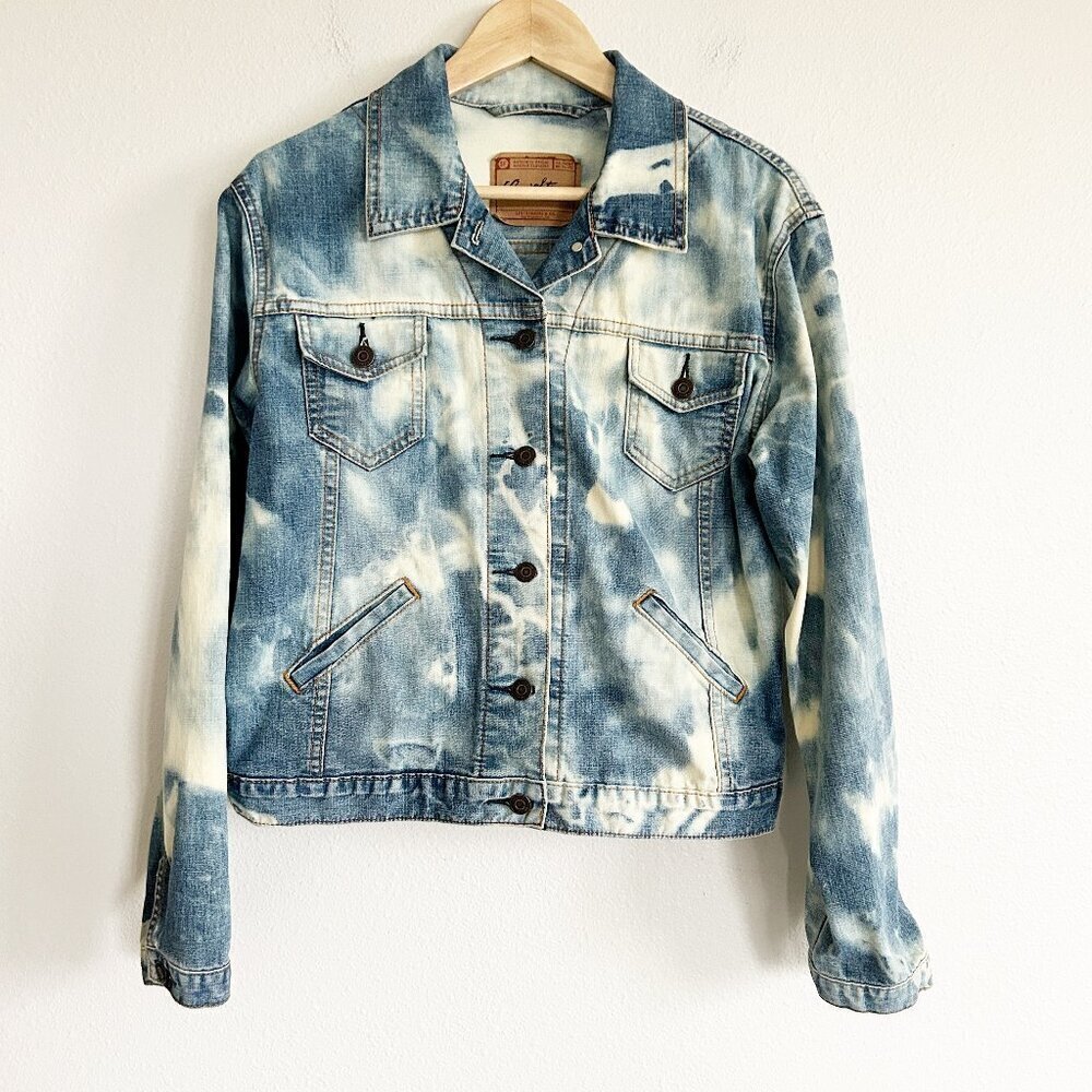 Vintage Levi Strauss Signature Jacket Jeans Jacket Bleached Wash Denim